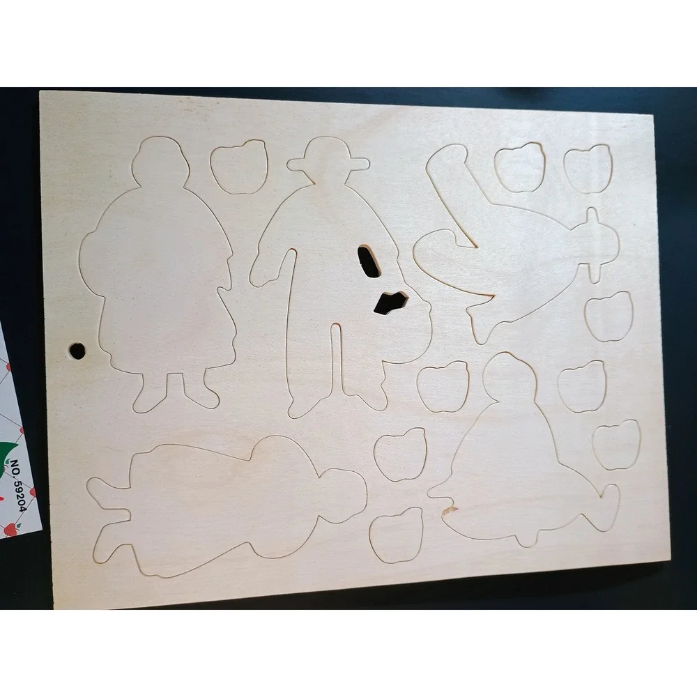 Plaid Apple Bits‎ Wood Cut Outs Paste Patterns Craft Kit No 59204 Amish Country